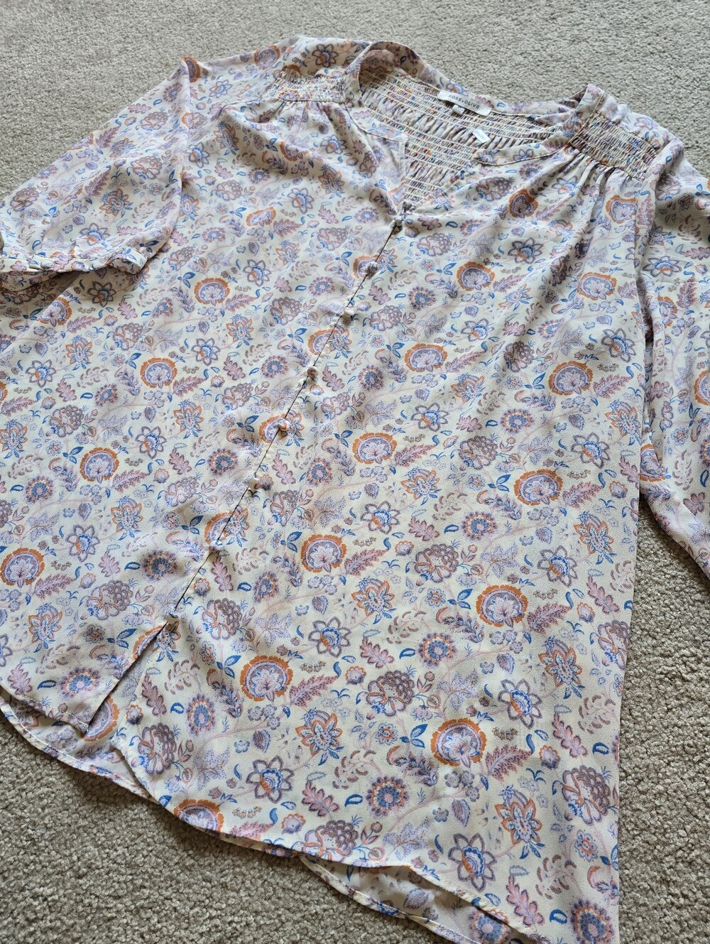 Rose & Olive  Floral Button-Down Womens Button Down Size 2X XXL